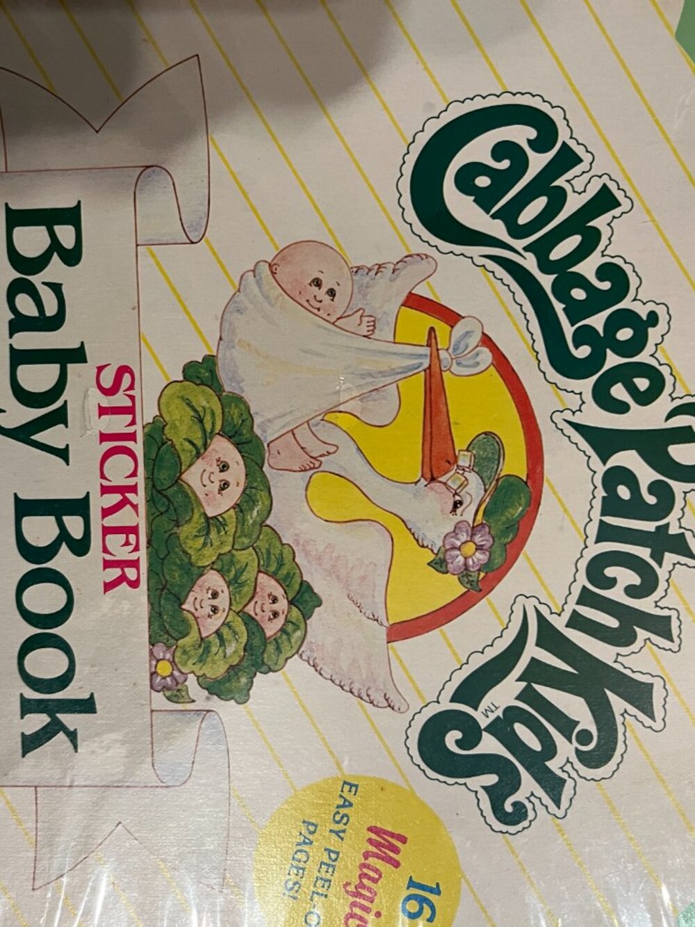 Cabbage Patch Kids Sticker Book -Vintage 1983 Collectible (original packaging) - Picture 4 of 12